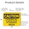 Signmission Chemical Storage OSHA Caution Sign, Aluminum, 24in W x 18in L, 2PK OS-2PACK-CS-A-1824-L-19124 - alternate 7